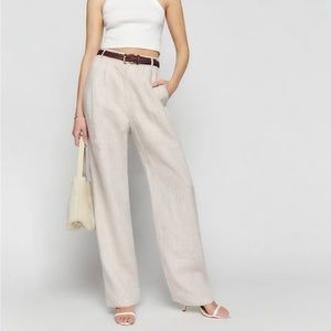 *NWT* Reformation Mason Linen Pants - Size 4